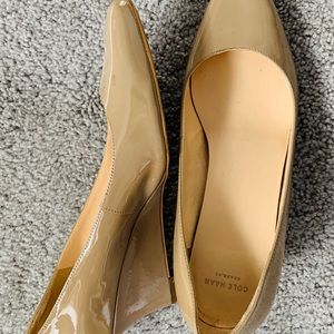 Cole Haan patent leather wedge heels